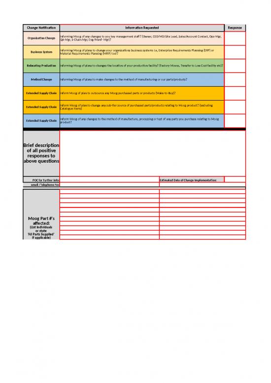picture Cost Sheet Format In Excel 33635 | Supplier Change Control New Release