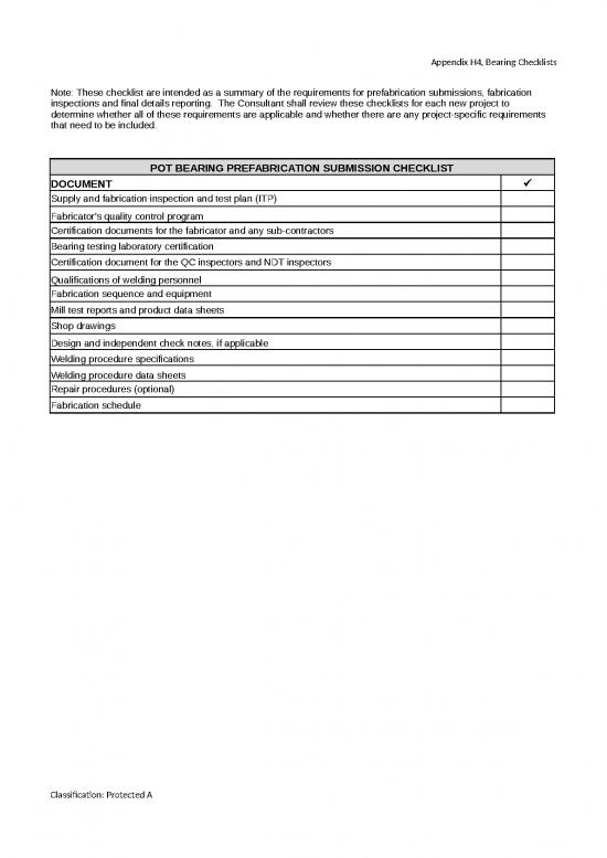 picture Excel Sample Sheet 32556 | Trans Bridge Fabrication Inspection Manual Appendix H11