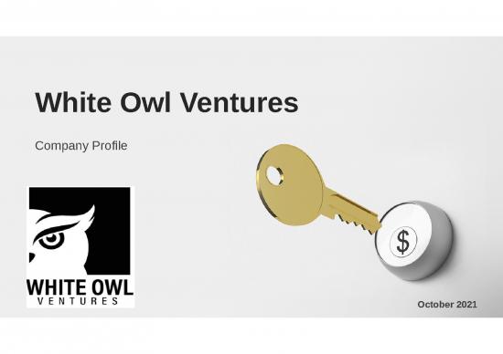 picture Business Power Point Slides 32250 | White Owl Ventures  Profile  7oct 21