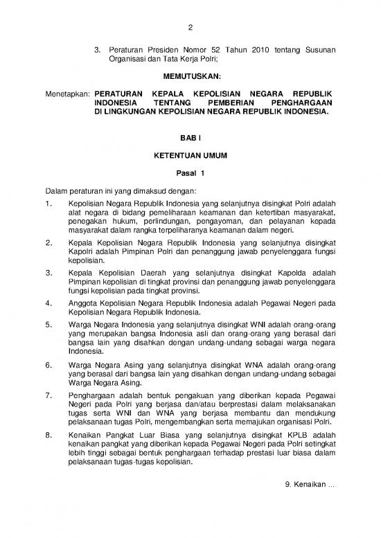 Hukum Pdf 33832 | Pemberian Penghargaan Di Lingkungan Polri