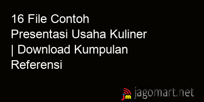 picture 16 File Contoh Presentasi Usaha Kuliner | Download Kumpulan Referensi