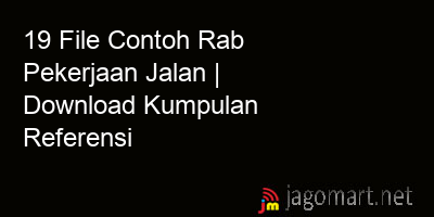 picture 19 File Contoh Rab Pekerjaan Jalan | Download Kumpulan Referensi