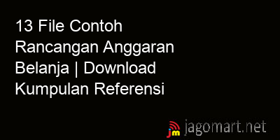 picture 13 File Contoh Rancangan Anggaran Belanja | Download Kumpulan Referensi