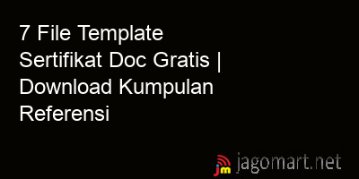picture 7 File Template Sertifikat Doc Gratis | Download Kumpulan Referensi