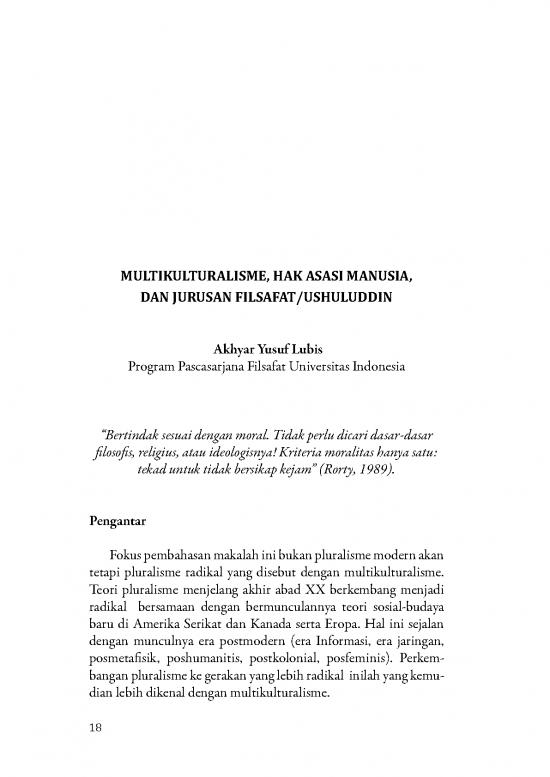 picture Makalah Pdf 34903 | Akhyar Yusuf Lubis   Multikulturalisme, Hak Asasi Manusia, Dan Jurusan Filsafat Ushuluddin picture Makalah Pdf 34903 | Akhyar Yusuf Lubis   Multikulturalisme, Hak Asasi Manusia, Dan Jurusan Filsafat Ushuluddin