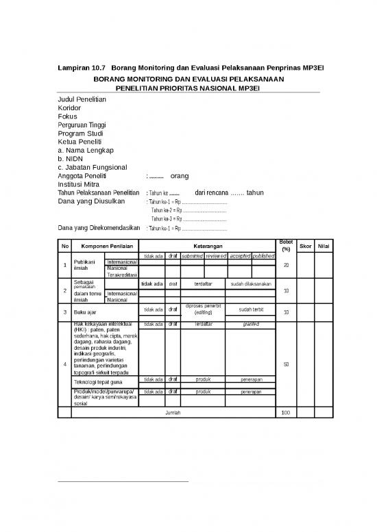 picture_Buku Penelitian 35276 | Borang Mp3ei1