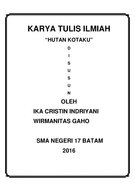 6 File Contoh Karya Tulis Ilmiah Pdf Sma | Download Kumpulan Referensi