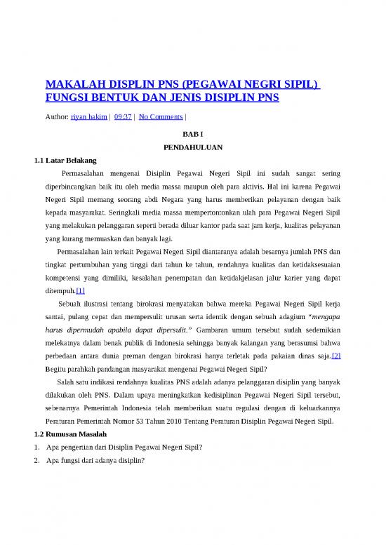 picture1_Makalah Pdf 34907 | Pdf Makalah Displin Pns Pegawai Negri Sipil Fungsi Bentuk Dan Jenis Disiplin Pns Convert Compress
