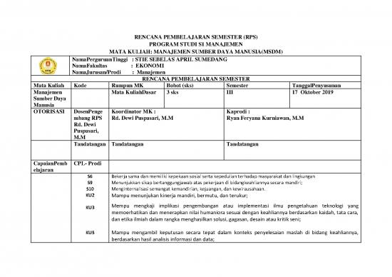 picture Manajemen Pdf 36136 | Rps Msdm picture Manajemen Pdf 36136 | Rps Msdm