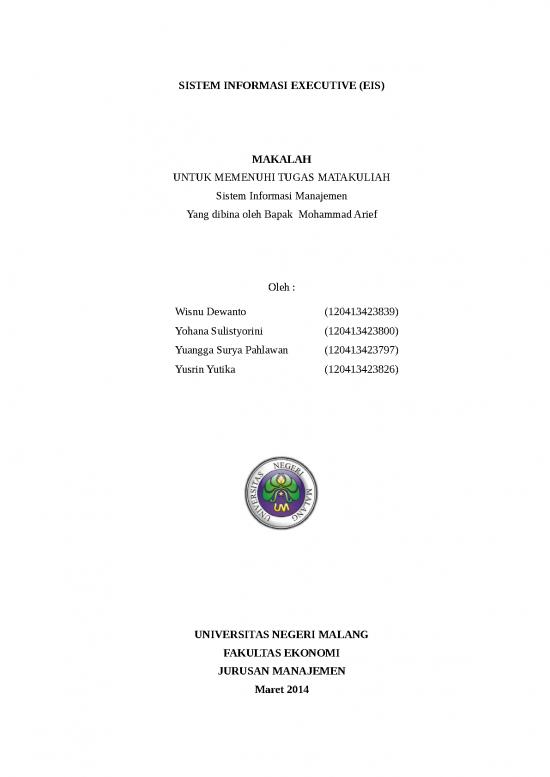 picture Makalah Sistem Informasi 35231 | Sistem Informasi Executive