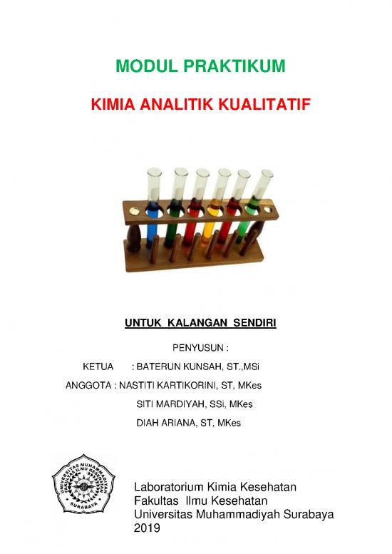 Buku Kimia Analitik Pdf 34418 | Modul Kimia Klinik Kualitatif