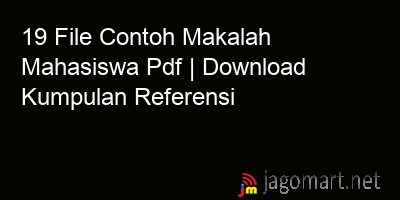 picture 19 File Contoh Makalah Mahasiswa Pdf | Download Kumpulan Referensi