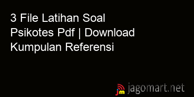 picture 3 File Latihan Soal Psikotes Pdf | Download Kumpulan Referensi