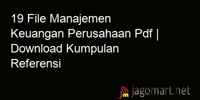 picture 19 File Manajemen Keuangan Perusahaan Pdf | Download Kumpulan Referensi