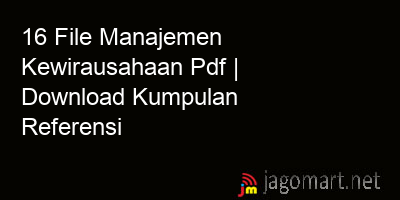 picture 16 File Manajemen Kewirausahaan Pdf | Download Kumpulan Referensi