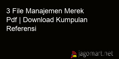 picture 3 File Manajemen Merek Pdf | Download Kumpulan Referensi