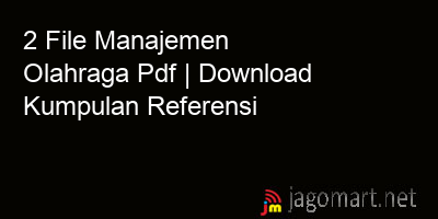picture 2 File Manajemen Olahraga Pdf | Download Kumpulan Referensi
