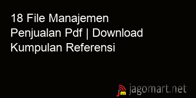 picture 18 File Manajemen Penjualan Pdf | Download Kumpulan Referensi