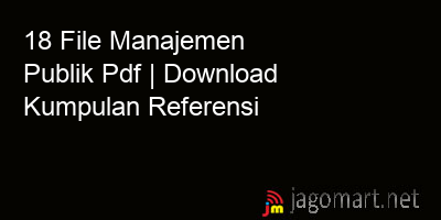 picture 18 File Manajemen Publik Pdf | Download Kumpulan Referensi
