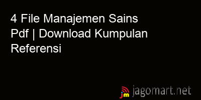picture 4 File Manajemen Sains Pdf | Download Kumpulan Referensi