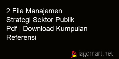 picture 2 File Manajemen Strategi Sektor Publik Pdf | Download Kumpulan Referensi