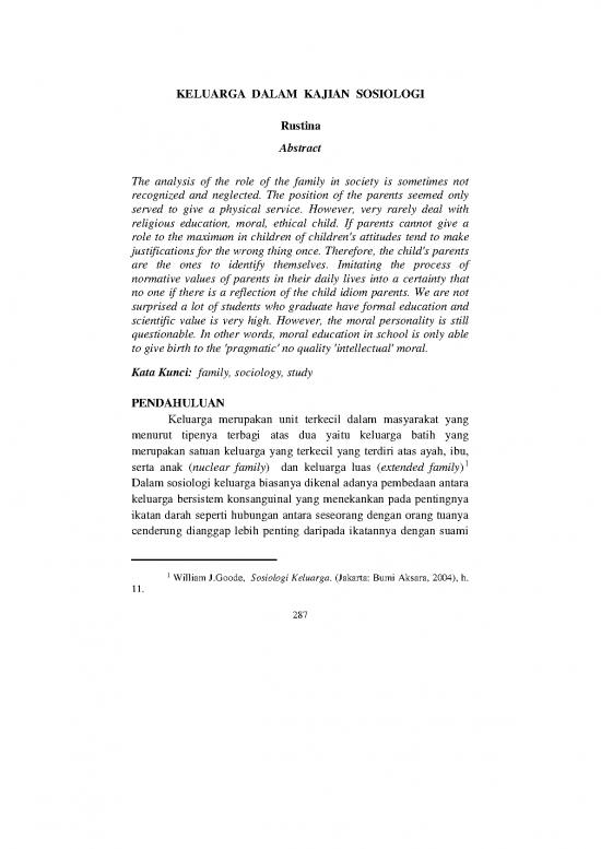 picture1_Sosiologi Pdf 37310 | 114514 Id Keluarga Dalam Kajian Sosiologi