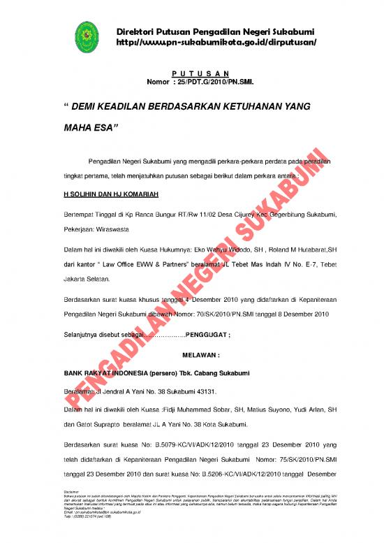 picture 25 Pdg 2010 Psmi Gugatan picture 25 Pdg 2010 Psmi Gugatan