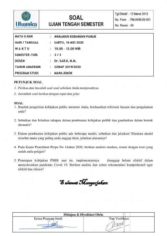picture1_Pengertian Kebijakan Publik 37135 | 2 Contoh Soal Ujian Dalam Satu Tahun Terakhir Untuk Lima Mata Kuliah Keahlian Berikut