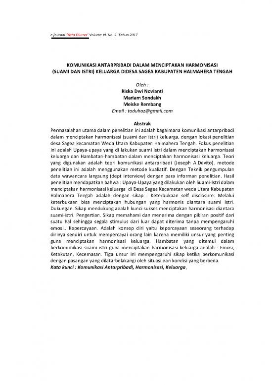 picture Komunikasi Pdf 36293 | 94222 Id Komunikasi Antarpribadi Dalam Menciptaka