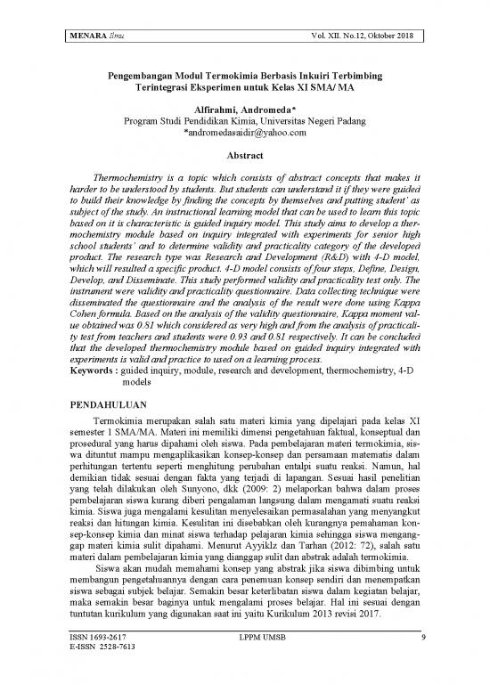 picture Buku Paket Kimia Kelas 12 Pdf 38273 | Andromeda Pengembangan Modul Termokimia Berbasis Inkuiri Terbimbing Terintegrasi Eksperimen Untuk Kelas Xi Smama picture Buku Paket Kimia Kelas 12 Pdf 38273 | Andromeda Pengembangan Modul Termokimia Berbasis Inkuiri Terbimbing Terintegrasi Eksperimen Untuk Kelas Xi Smama