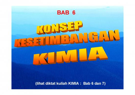 picture_Hukum Pdf 38353 | Bab6 Kesetimbangan Kimia