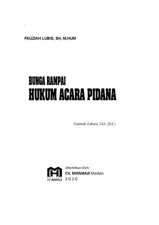picture_Hukum Pdf 37877 | Bunga Rampai Hukum Acara Pidana D Fauziah Lubis, Hum