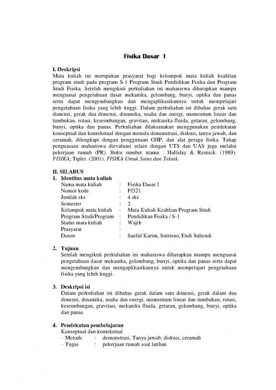 picture Fisika Dasar Pdf 38398 | Deskripsi, Silabi Dan Sap Fisika Dasar 1