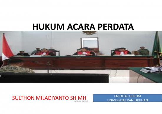 Hukum Pdf 37903 | Hukum Acara Perdata