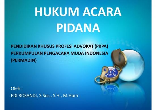 Hukum Pdf 38009 | Hukum Acara Pidana