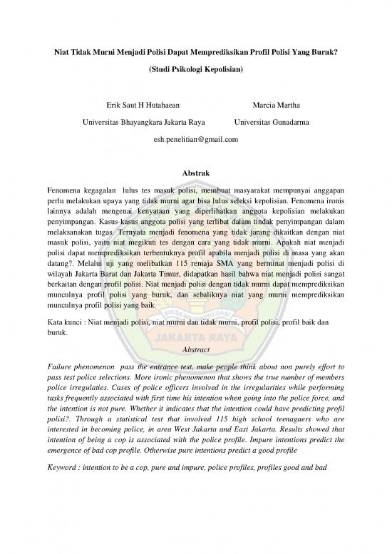 picture_Penelitian Pdf 37134 | Hutahaean Martha Niat Menjadi Polisi Dengan Profil Polisi Repo