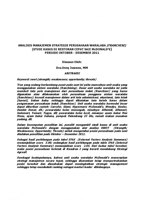 picture Manajemen Strategik Pdf 36576 | Jurnal Analisis Manajemen Strategik Mcdonalds Onny Yuwono