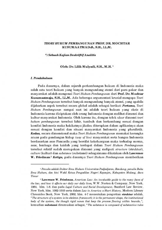 picture Hukum Pdf 37620 | Kajian Deskriptif Analitis Teori Hukum Pembangunan
