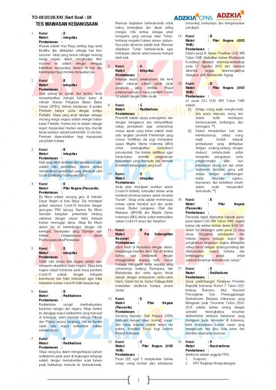picture Soal Twk Dan Pembahasan Pdf 36840 | Kunci Pembahasan Try Out Skd Cpns 20 Juni 2021