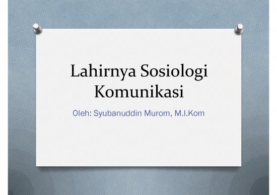 picture Komunikasi Pdf 37339 | Lahirnya Sosiologi Komunikasi picture Komunikasi Pdf 37339 | Lahirnya Sosiologi Komunikasi