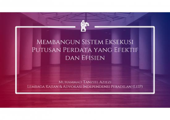 picture Putusan Perdata Pdf 37759 | Materi Diskusi Publik Muhammad Tanziel Aziezi Membangun Sistem Eksekusi Putusan Perdata Yang Efektif Dan Efisien picture Putusan Perdata Pdf 37759 | Materi Diskusi Publik Muhammad Tanziel Aziezi Membangun Sistem Eksekusi Putusan Perdata Yang Efektif Dan Efisien