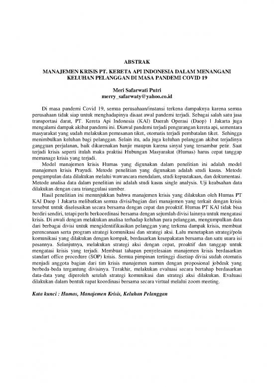 picture1_Manajemen Krisis Pdf 36771 | Merry   Manajemen Krisis Pt Kai (hasil Riset)
