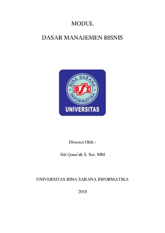 Pengantar Manajemen Bisnis Pdf 36683 | Modul Dasar Manajemen Bisnis (2)