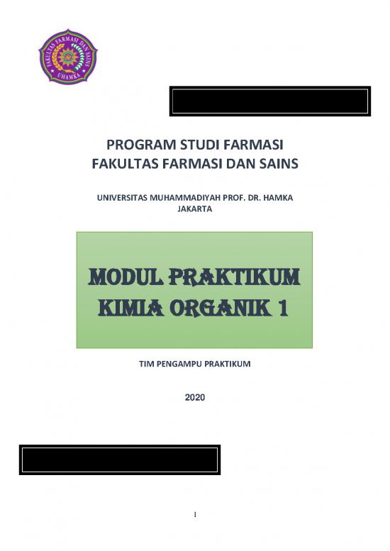 Kimia Organik Pdf 38260 | Modul Praktikum Kimia Organik 1