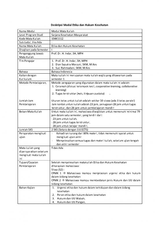 Hukum Pdf 37739 Module Etika Dan Hukum Kesehatan