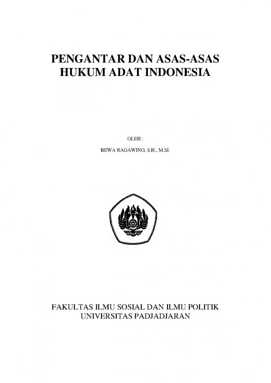 picture Hukum Pdf 37825 | Pengantar Dan Asas Asas Hukum Adat Istiadat