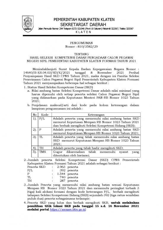 Materi Skd Cpns 2021 Pdf 37010 Pengumuman Hasil Skd Cpns Pemerintah