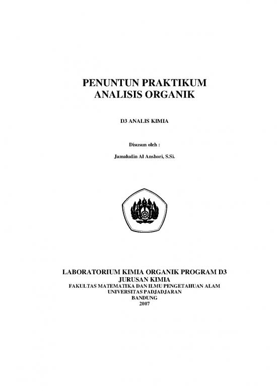 picture Kimia Organik Pdf 38229 | Penuntun Praktikum Analisis Organik