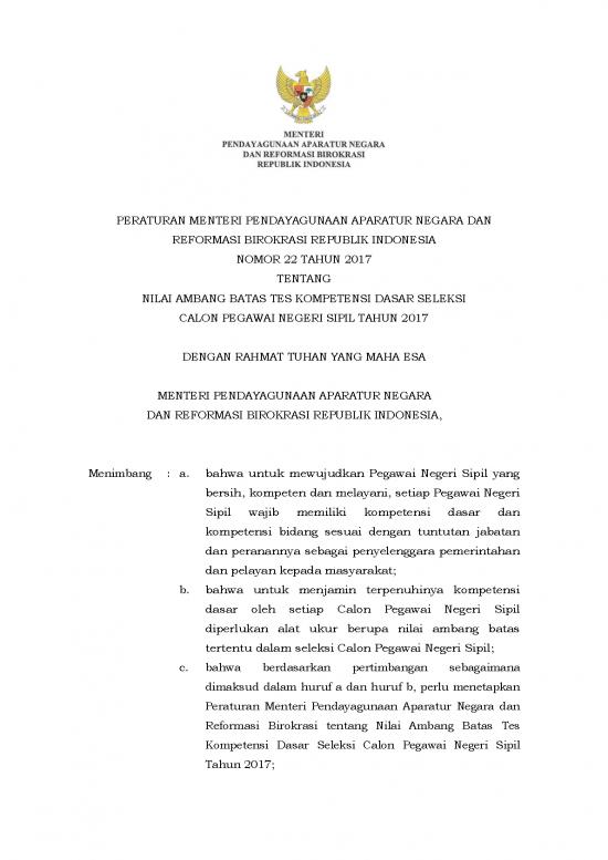 picture1_Undang Undang Asn Terbaru Pdf 37071 | Permenpan Nomor 22 Tahun 2017
