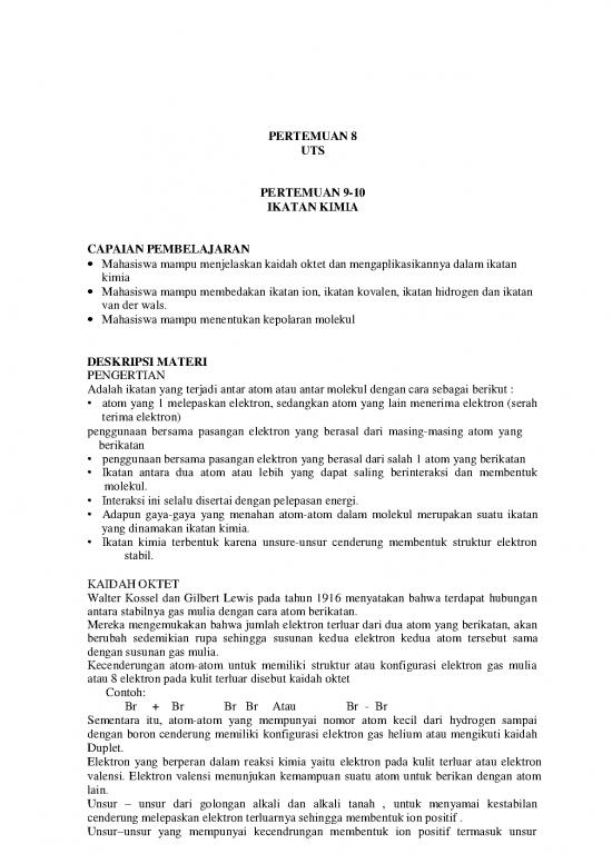 picture Ikatan Kimia Pdf 38296 | Pertemuan 8ipa 2180311